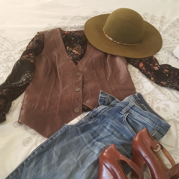 PAIGE Tops - Fitted Paige leather vest